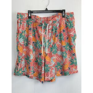 Goodfellow & Co Men's Swim Trunk Shorts Quick Dry Swimsuit,‎ Multi Floral XXL